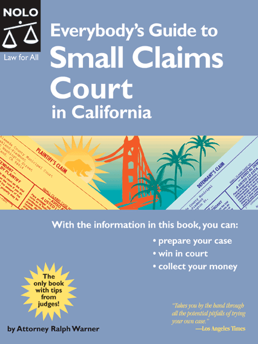 Everybody s Guide to Small Claims Court in California Rancho Mirage